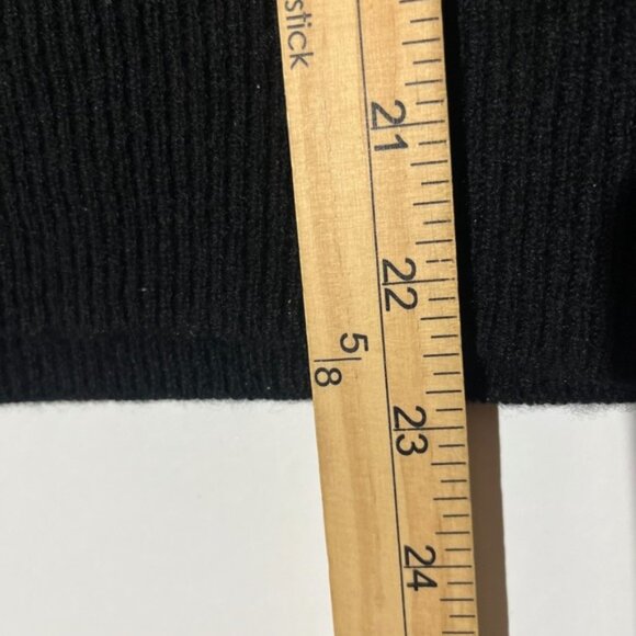 QUINCE 100% Mongolian Cashmere Boatneck Black Sweater Women's Size Large - Picture 5 of 7